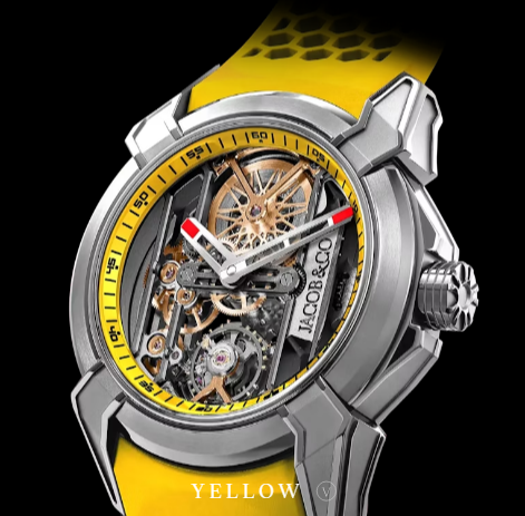 Fake Jacob & Co Epic x skeleton yellow EX110.20.AA.AQ.A watch